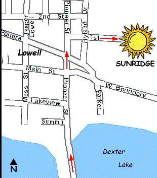 Map of Lowell